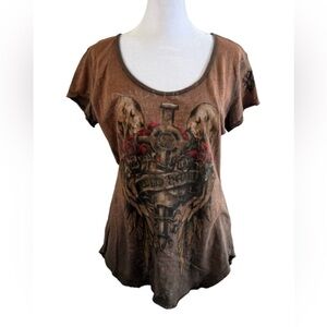 Distressed Graphic Tee